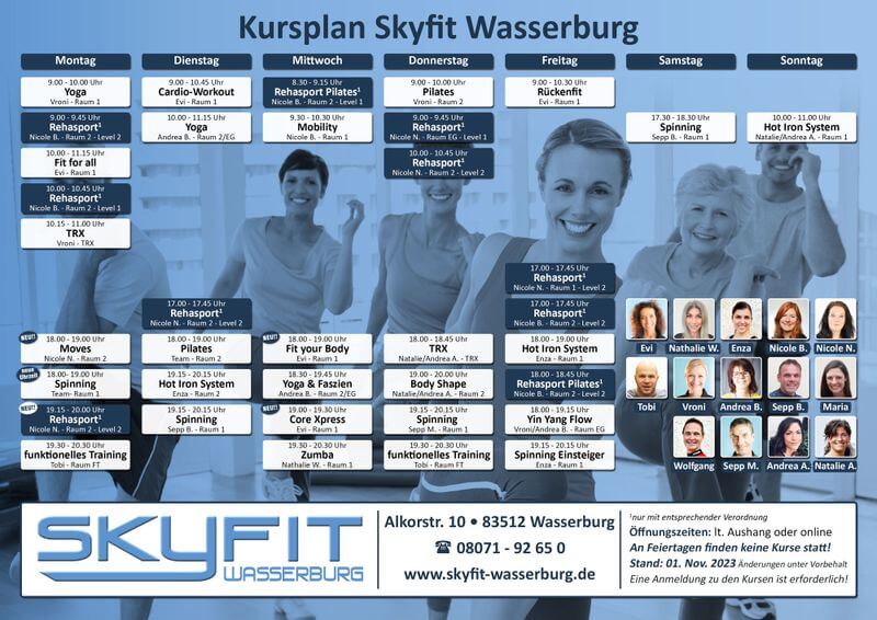 Live-Kursplan Fit & Fun